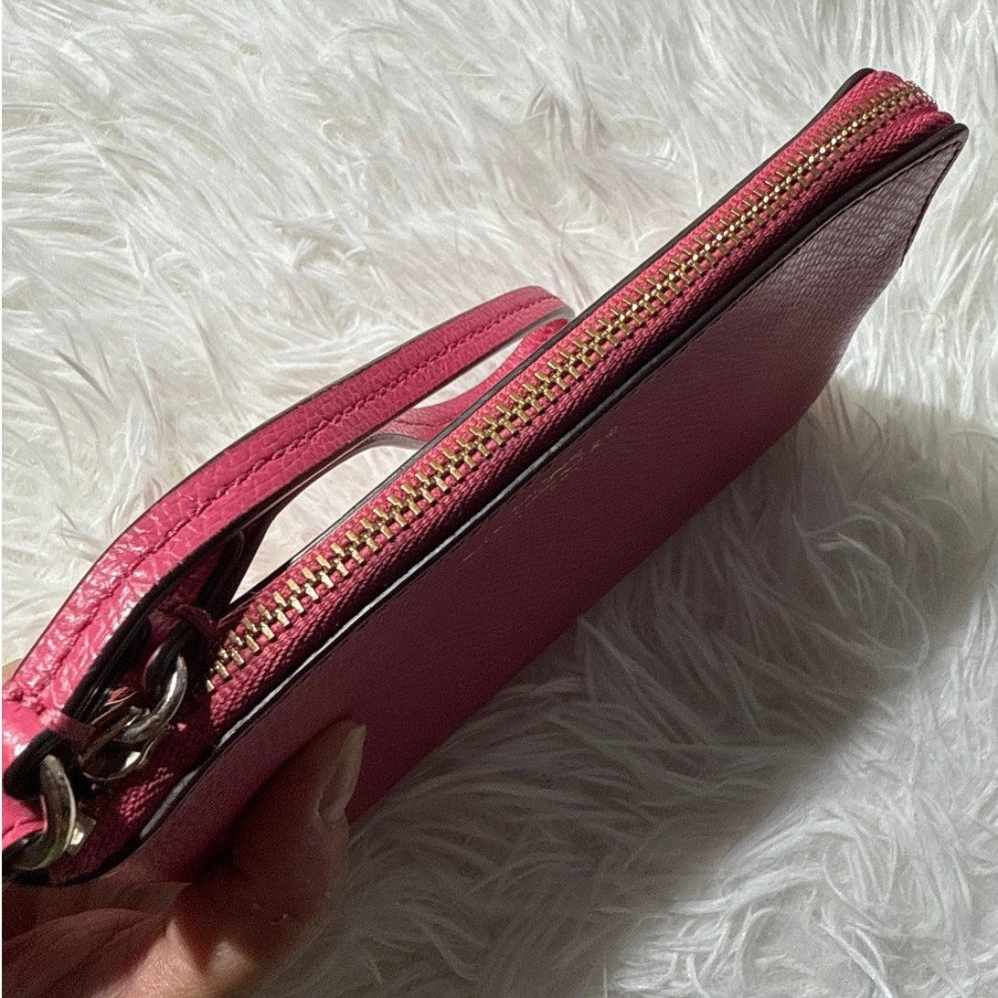 SALE COACH Fuchsia Wristlet