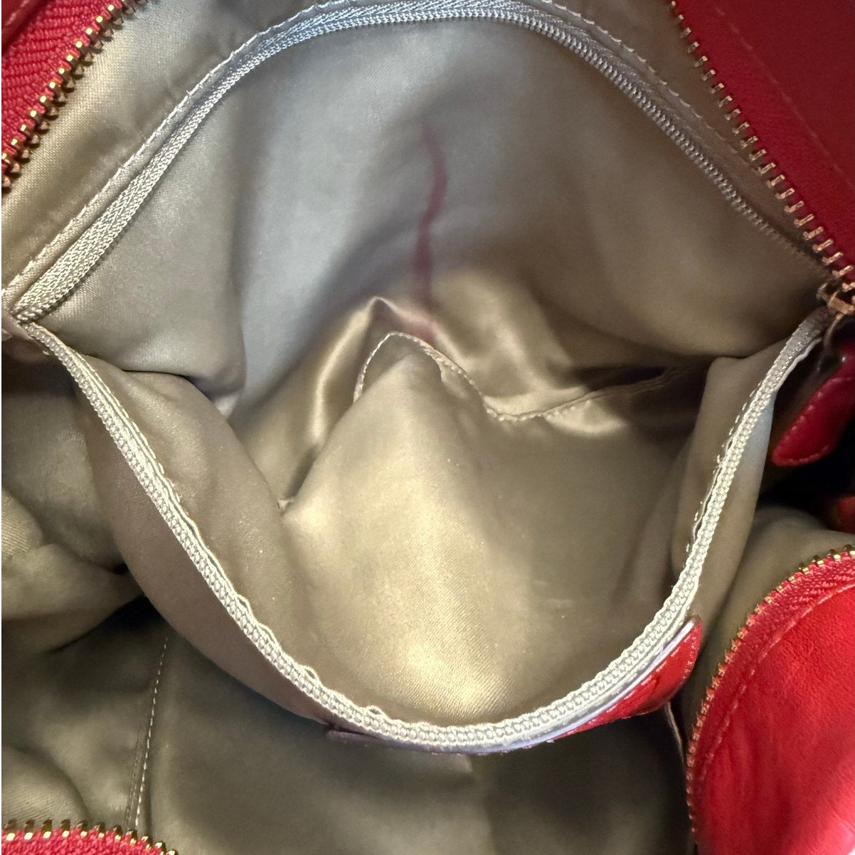 y2k COACH 2007 Red Carly 10615 Shoulder Bag