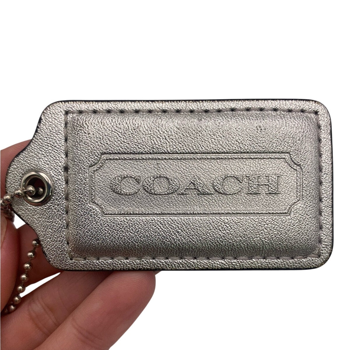 2.5" COACH Fob Bag Charm Hang tag Hangtag