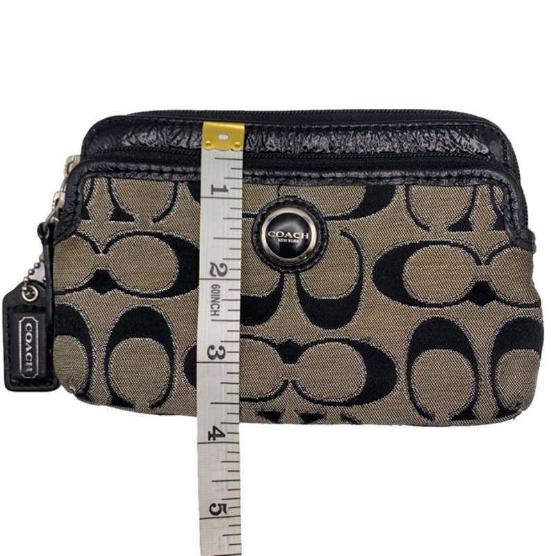 COACH Black and Gray Pouch