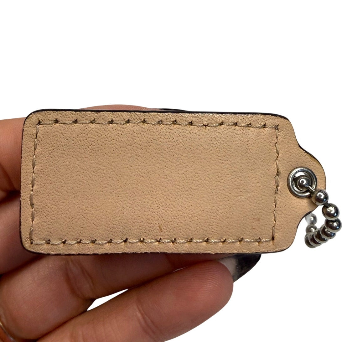 2" COACH Fob Bag Charm Hang tag Hangtag