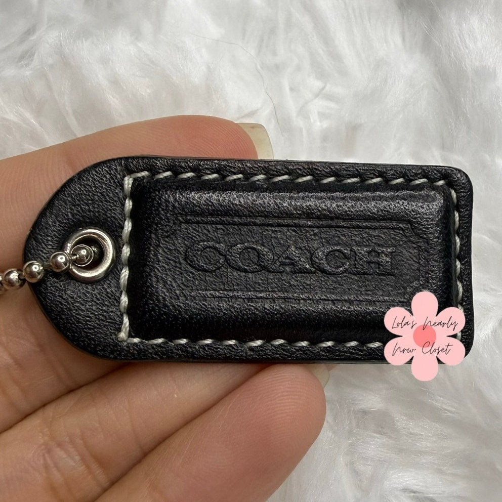 1.5" y2k COACH Fob Bag Charm Hang tag Hangtag