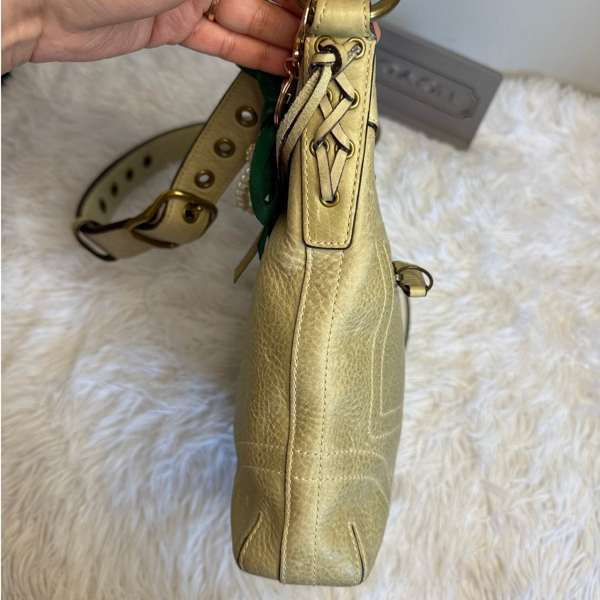 y2k COACH Vintage 2006 Sage 10398 Chelsea Shoulder Bag Crossbody