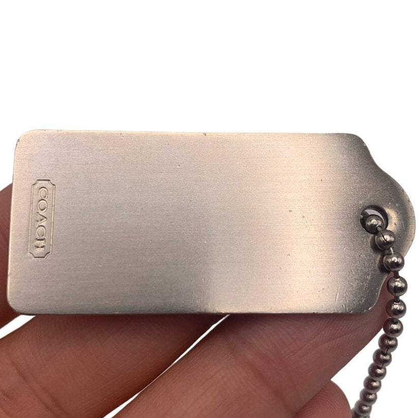 COACH Silver Metal Replacement Hang Tag Bag