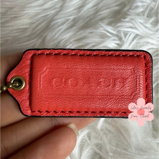 2" COACH Fob Bag Charm Hang tag Hangtag