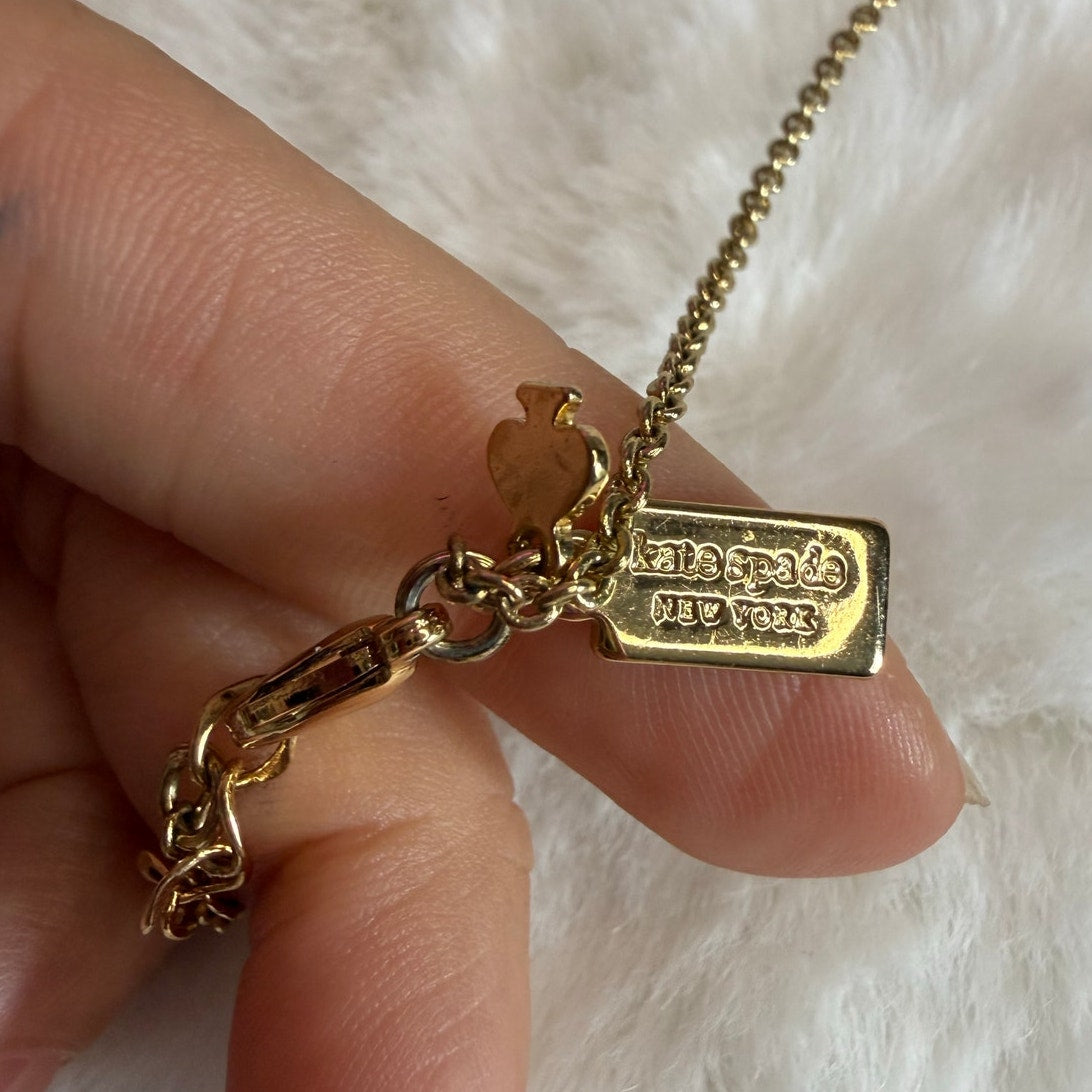 Kate Spade ‘at first blush’ wallflower long necklace