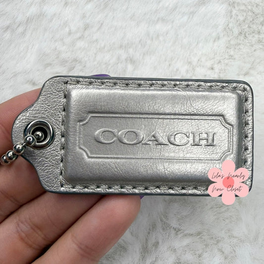 2" COACH Fob Bag Charm Hang tag Hangtag