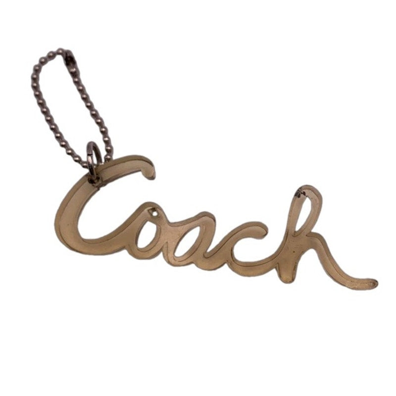 3" COACH Poppy Script Fob Bag Charm Hang tag Hangtag