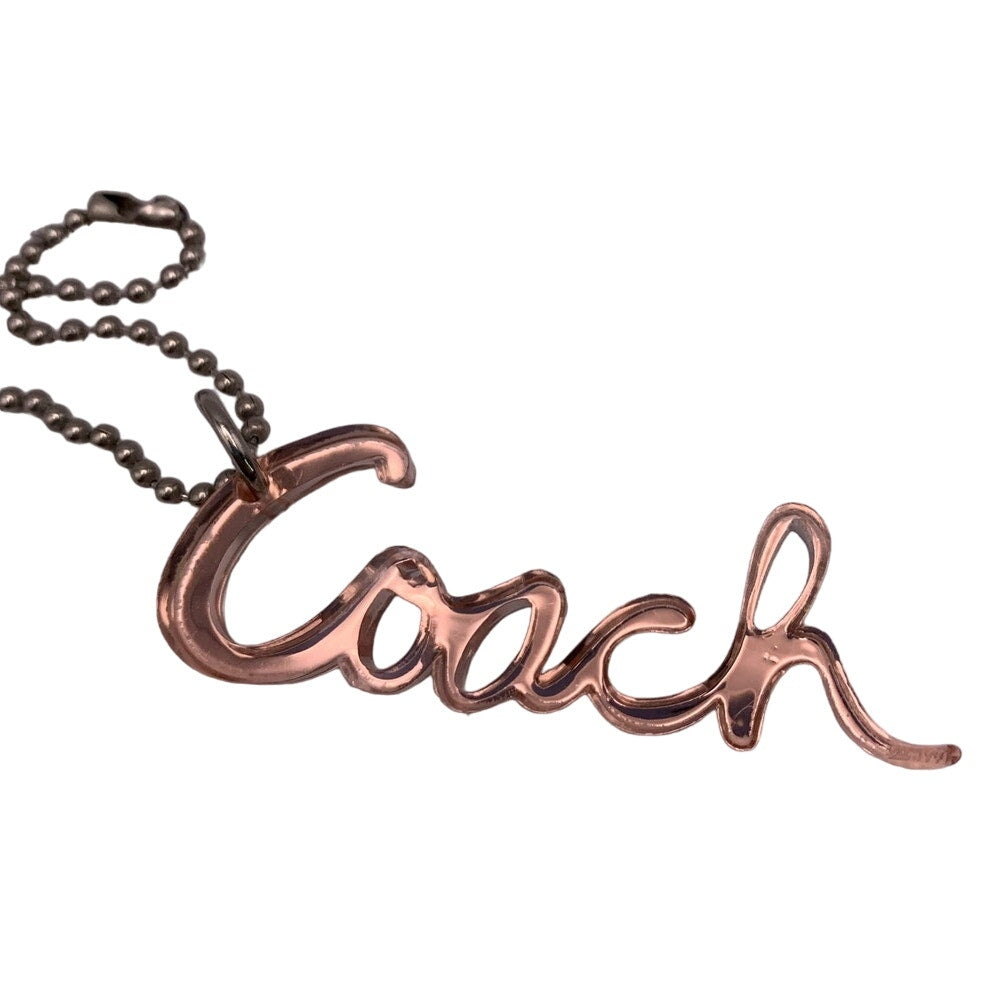 COACH Poppy Signature Pink Replacement Hang Tag Bag Charm