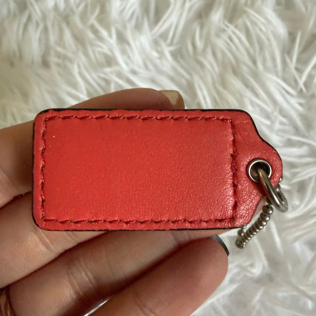 1.5" COACH Fob Bag Charm Hang tag Hangtag