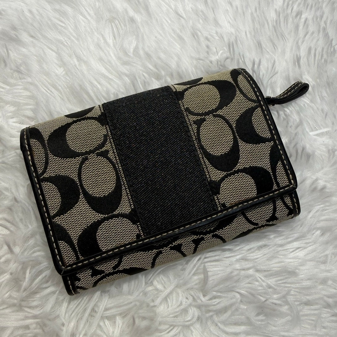 Coach Black Signature Wallet