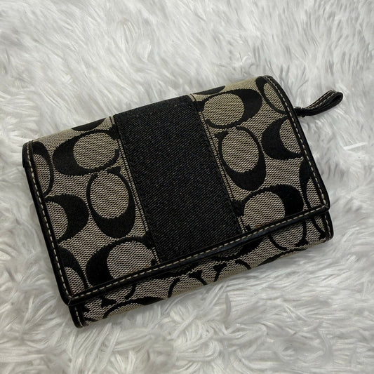 Coach Black Signature Wallet