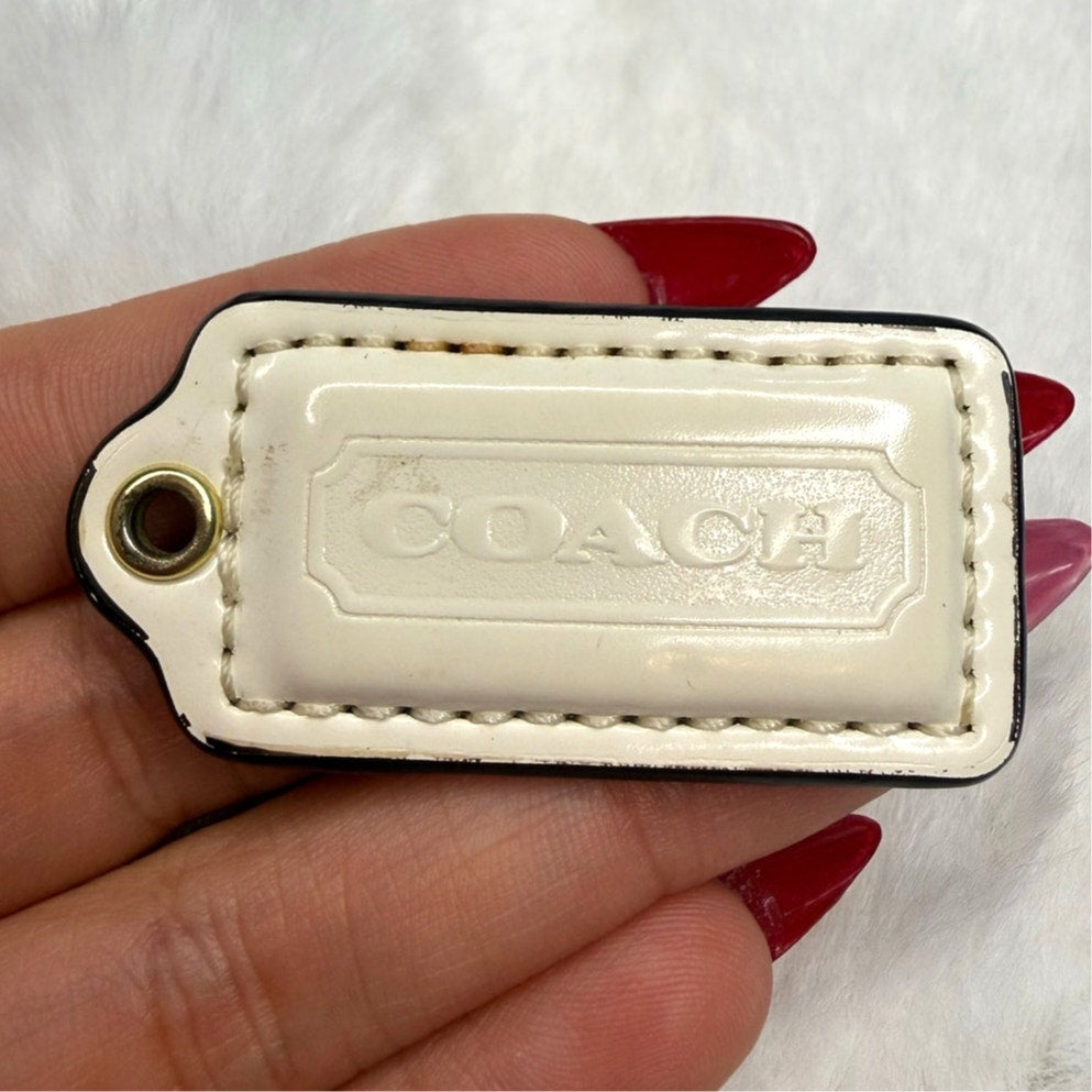 1.5" COACH Fob Bag Charm Hang tag Hangtag