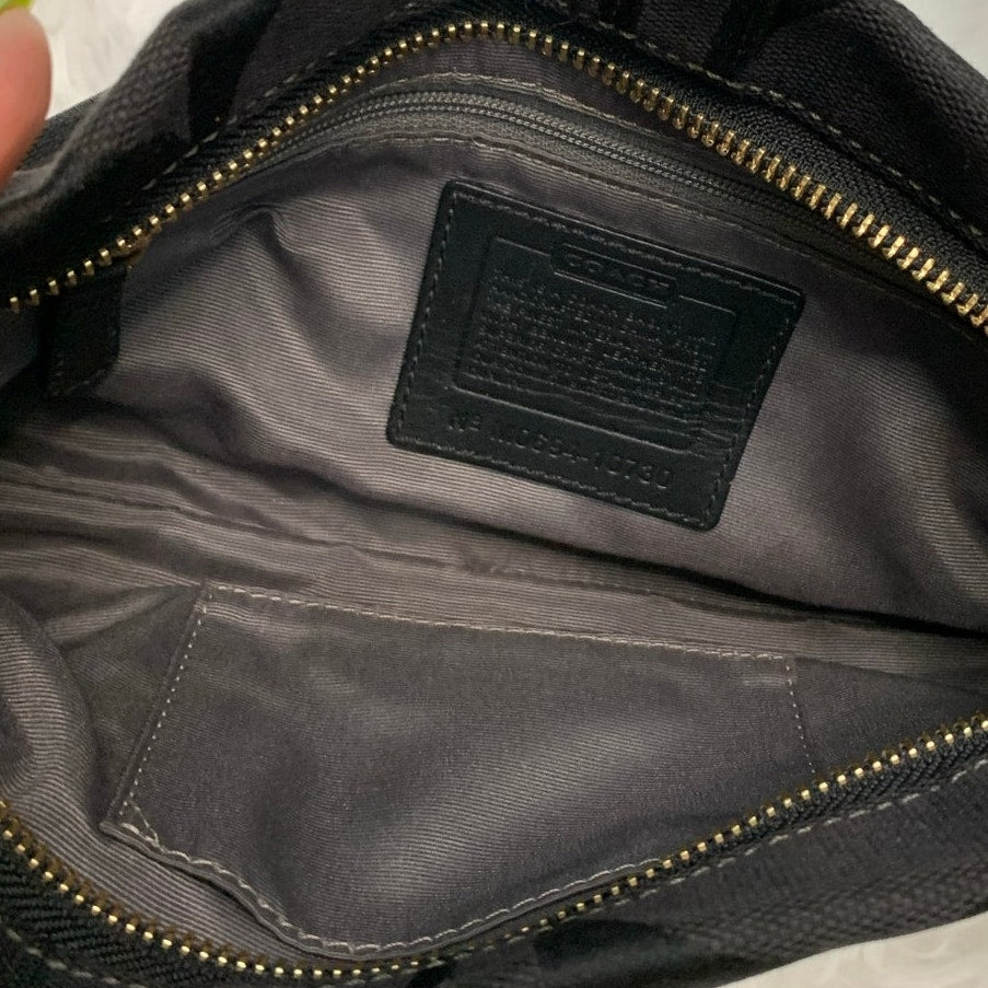 Vintage Coach y2k Carly Canvas Leather Mini Shoulder Bag