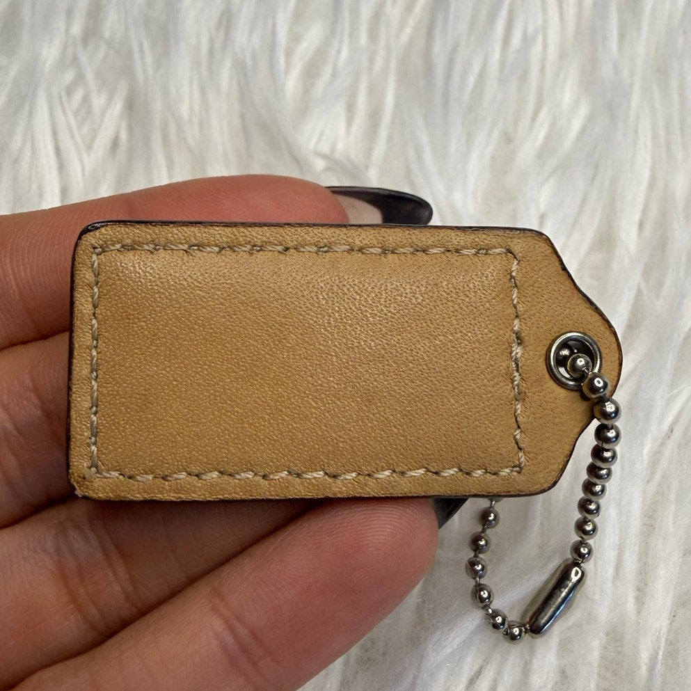 1.5" COACH Fob Bag Charm Hang tag Hangtag