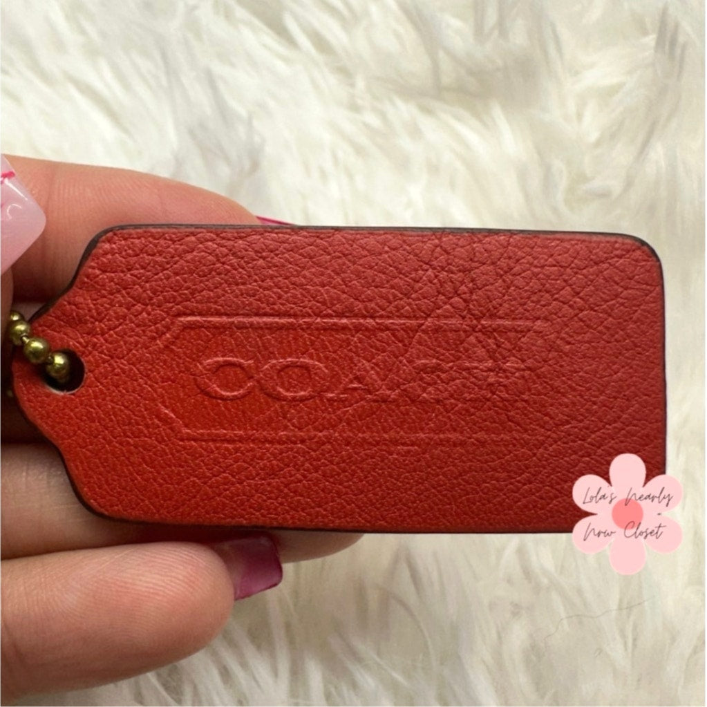 2" COACH Legacy Fob Bag Charm Hang tag Hangtag
