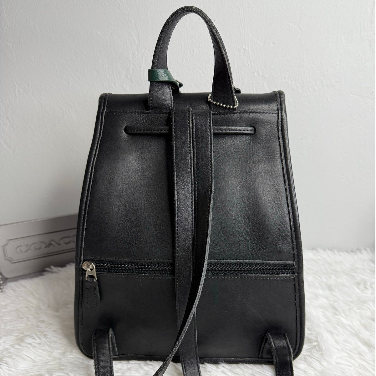 Vintage COACH Y2K  Black Nickel Daypack 9791  Backpack Purse