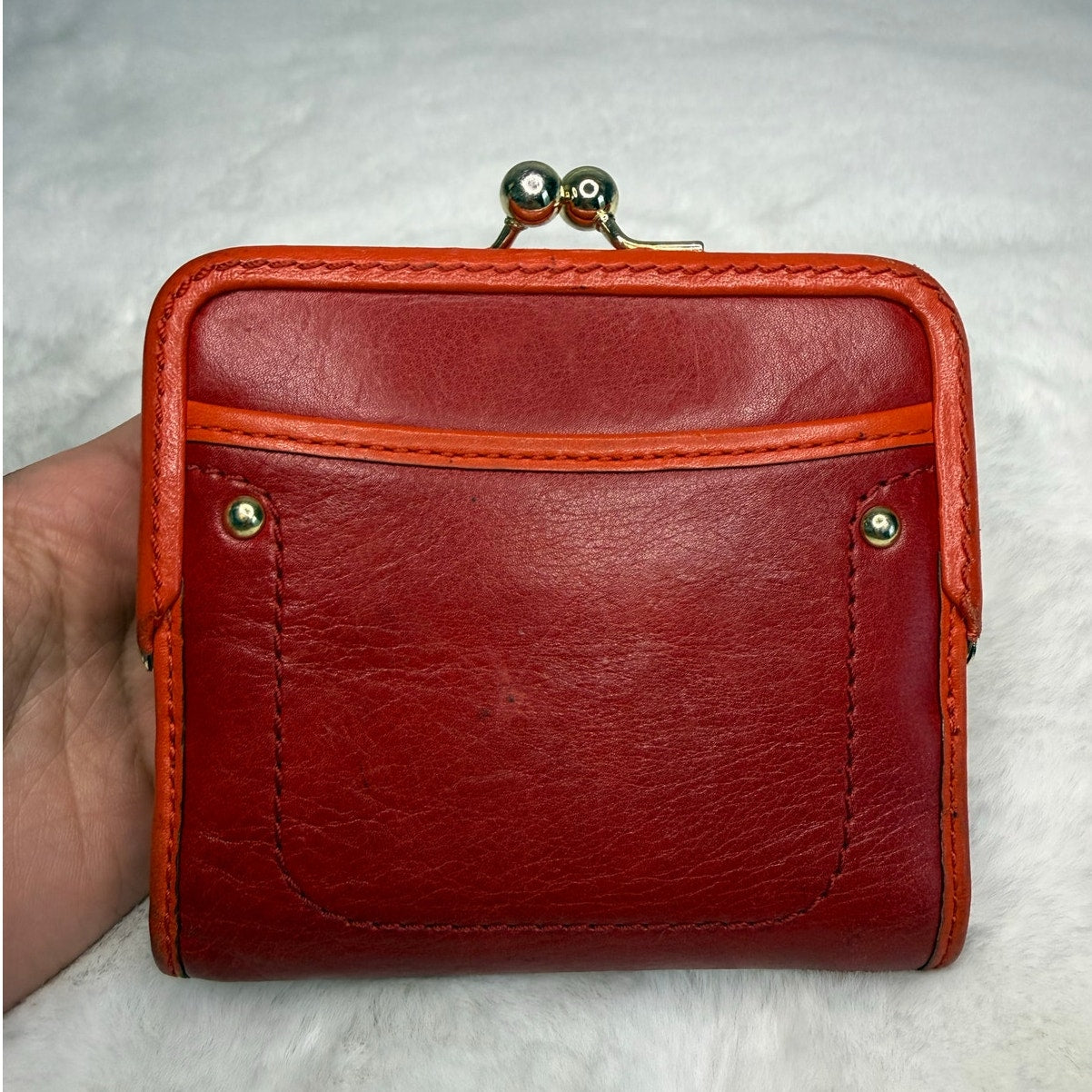 y2k Coach Vintage Legacy Kisslock Wallet