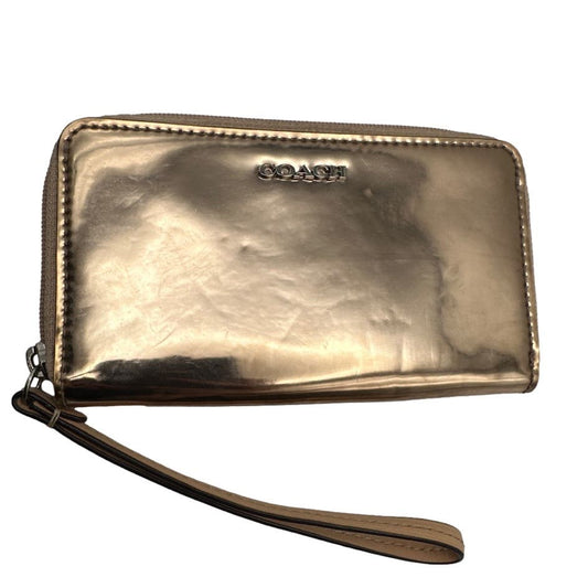 COACH Gold Metallic Wallet