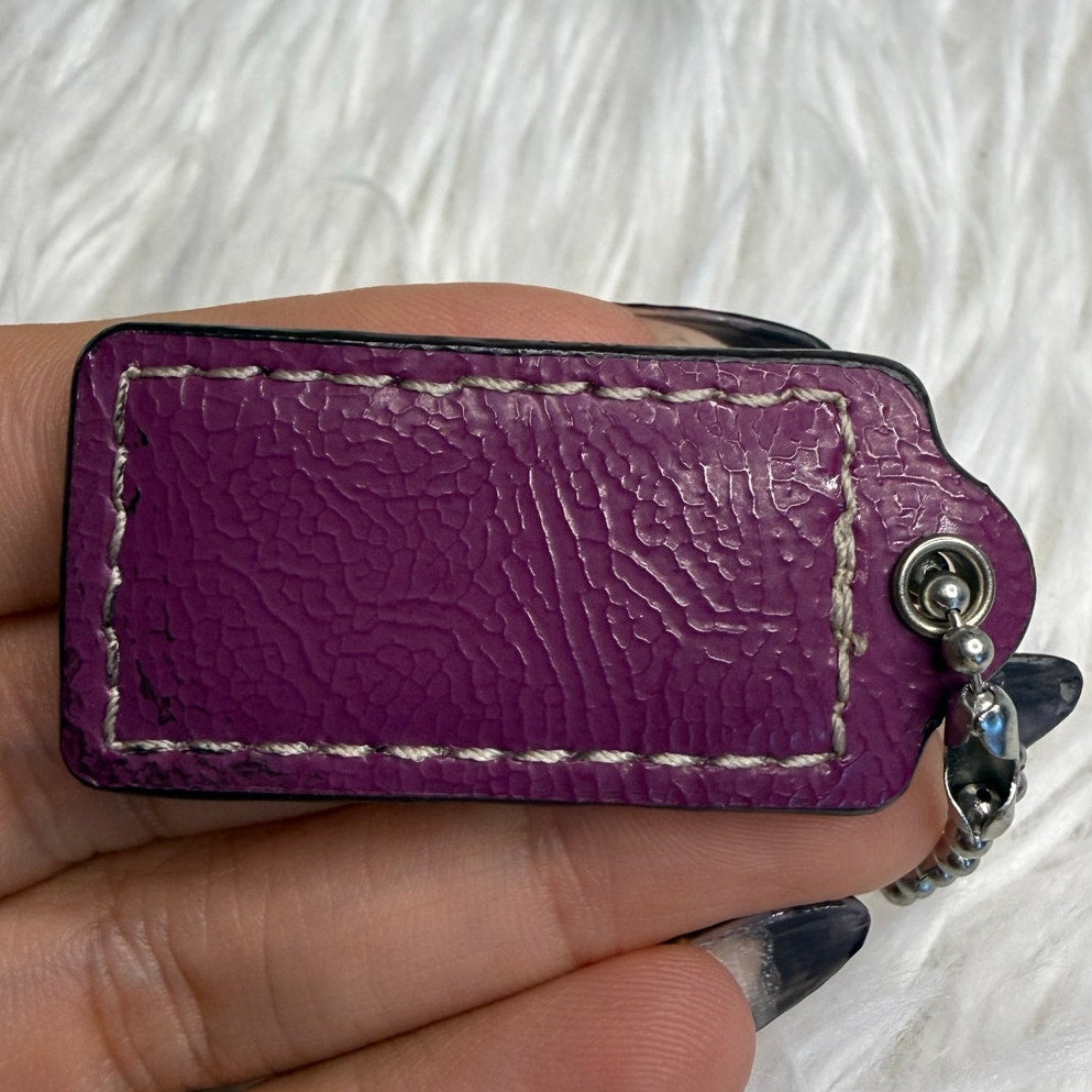 1.5" COACH Fob Bag Charm Hang tag Hangtag