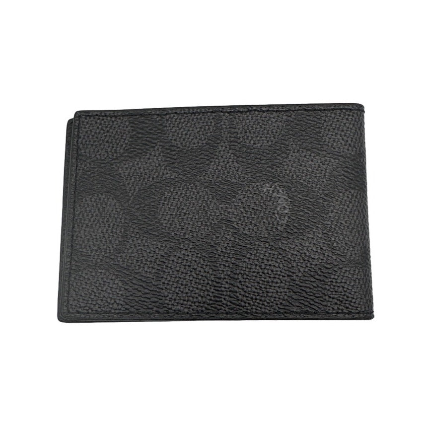 NWOT COACH Black Signature Coated Canvas Wallet Card Holder