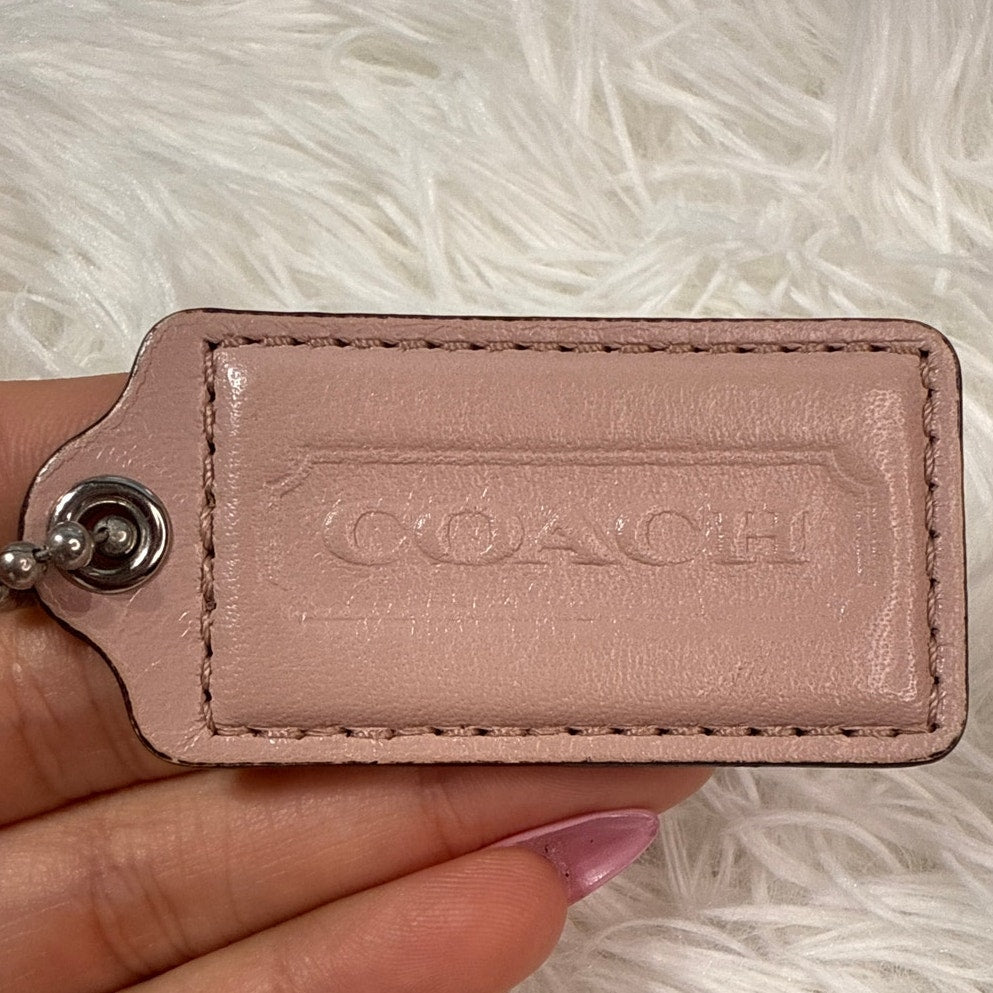 2" COACH Fob Bag Charm Hang tag Hangtag