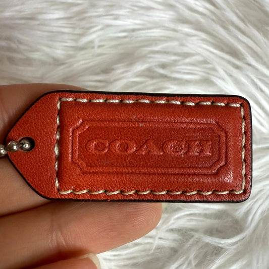 1.5" y2k COACH Vintage Fob Bag Charm Hang tag Hangtag