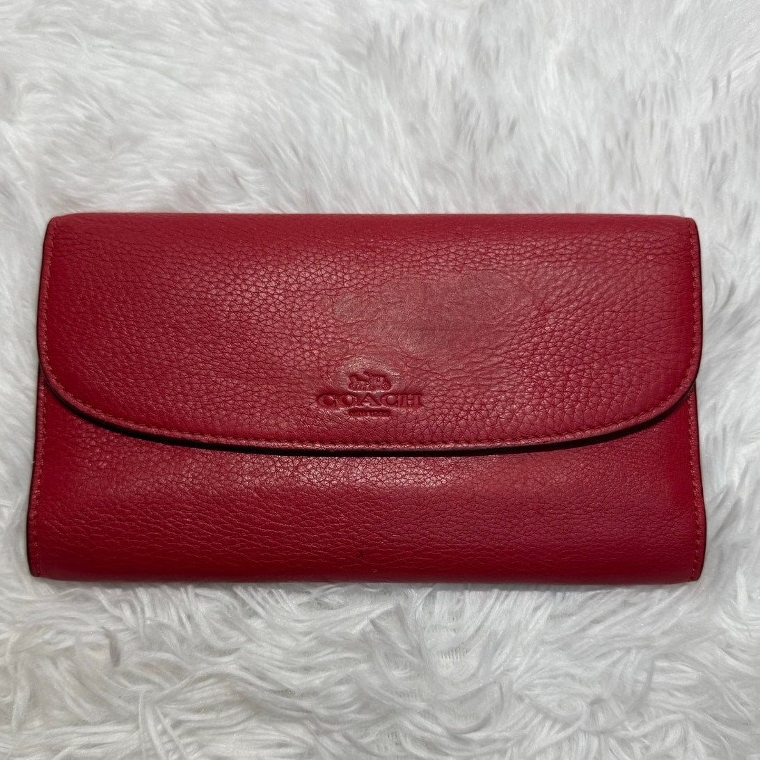 Coach Red Wallet