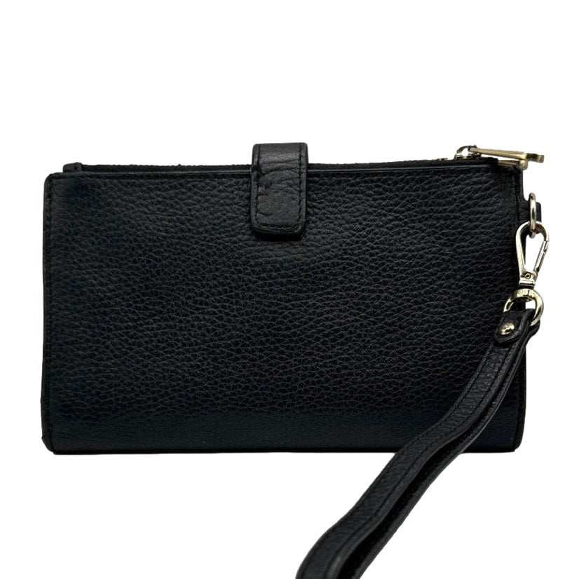MICHAEL KORS Black Jet Set Tavel Wallet w/ Phone Holder