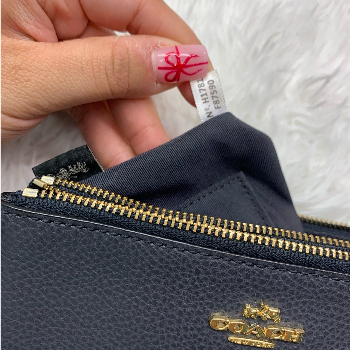 COACH Double Zipper Wristlet