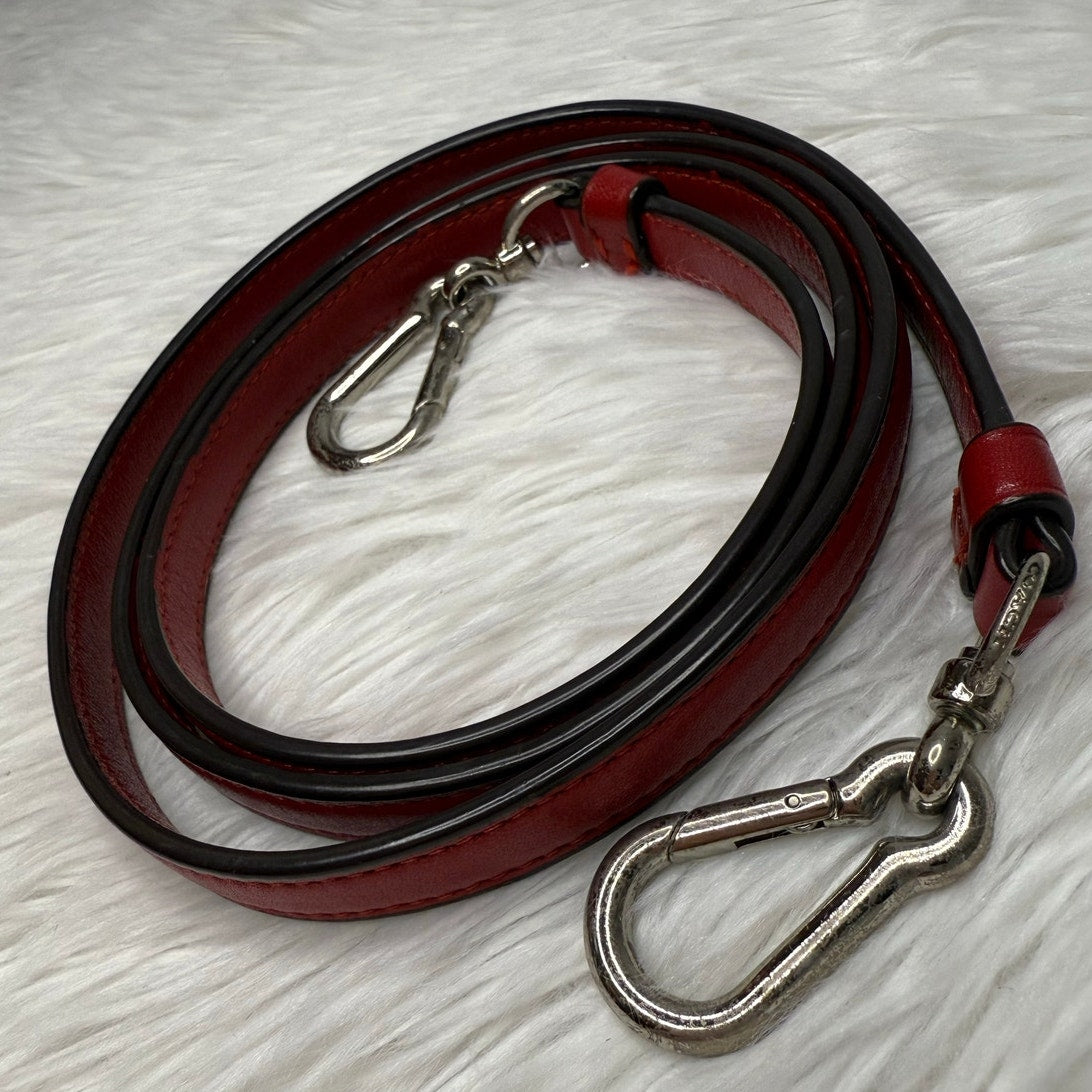 COACH Red Silver Replacement Shoulder Strap