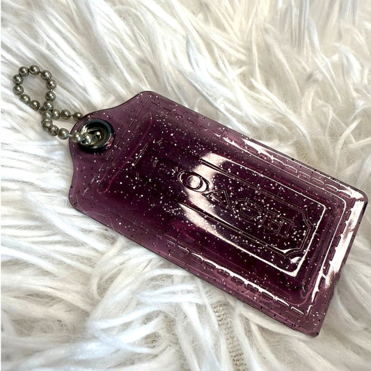 3" COACH Poppy Fob Bag Charm Hang tag Hangtag