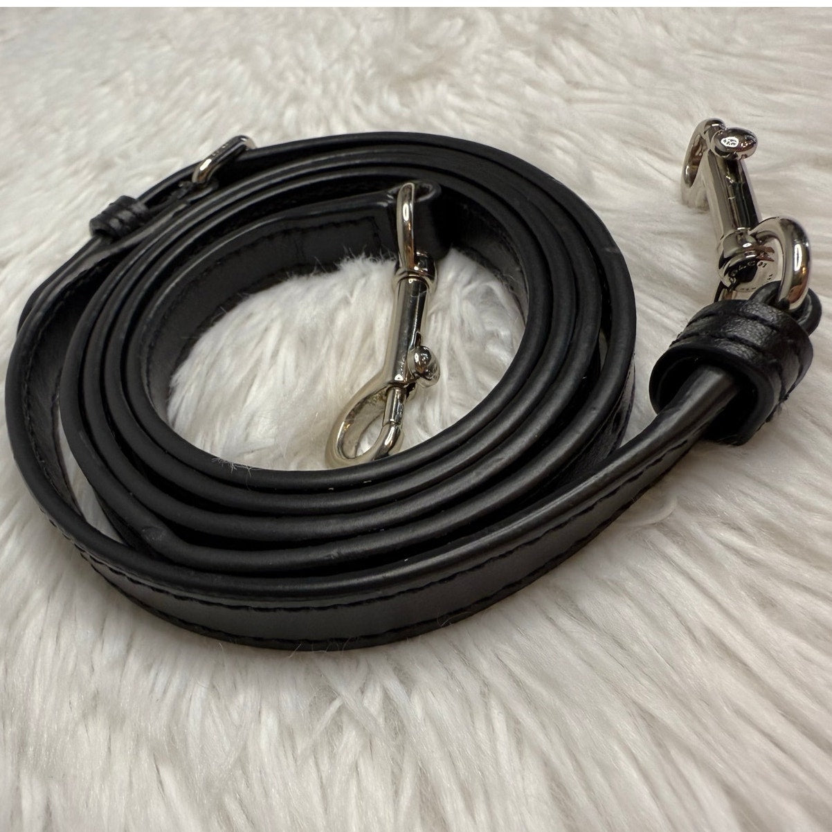 COACH Black Silver Replacement Strap