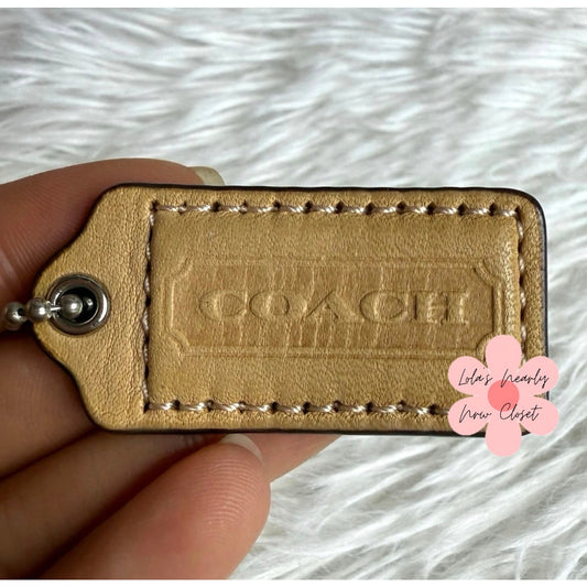 1.5" COACH Fob Bag Charm Hang tag Hangtag