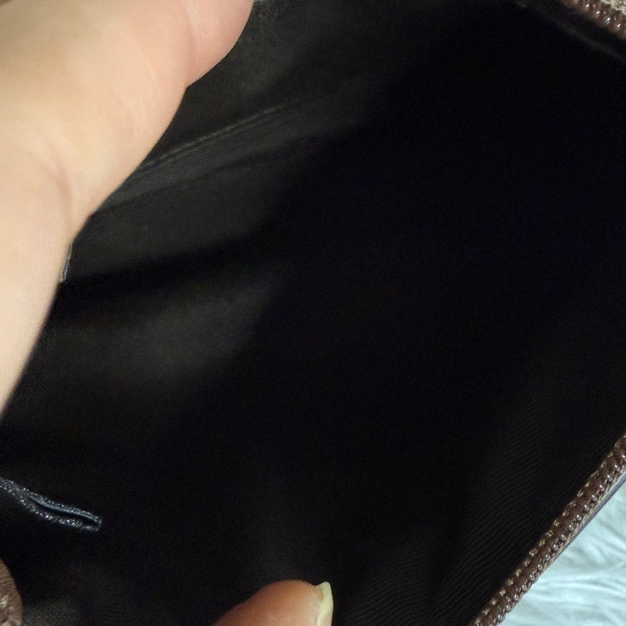 COACH y2k Brown Signature Canvas Wristlet