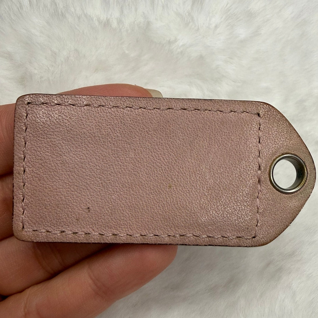 2.5" y2k COACH Fob Bag Charm Hang tag Hangtag