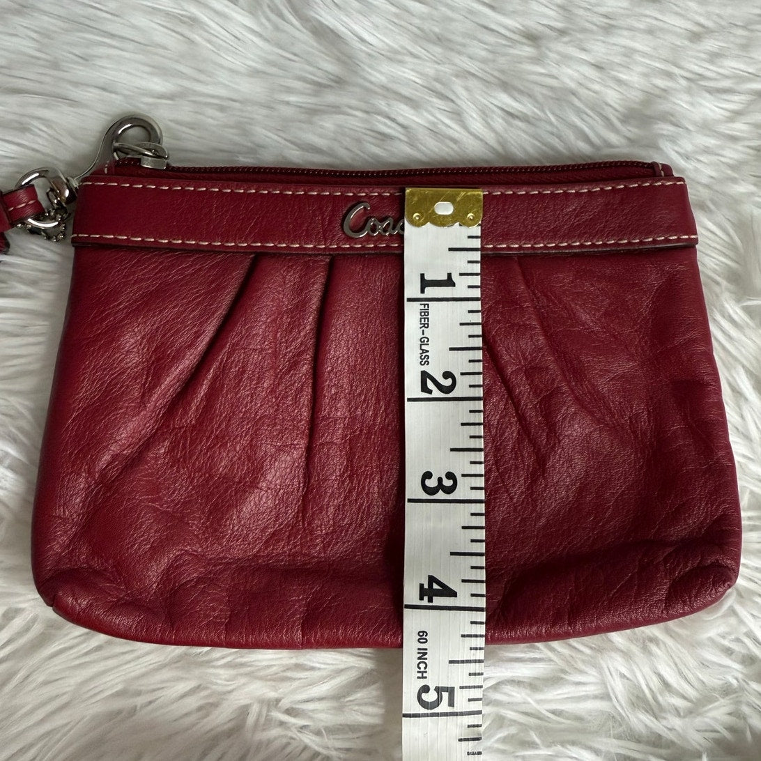 COACH Red Wristlet