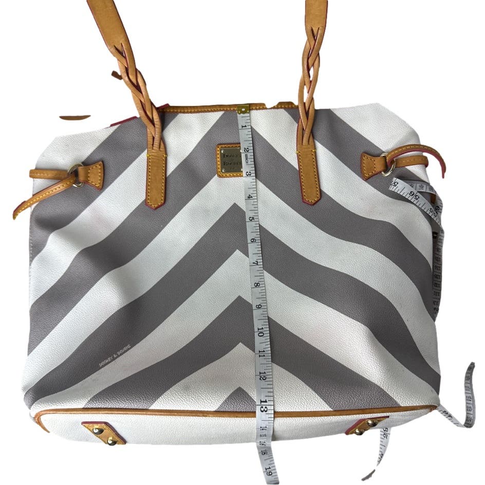 DOONEY & BOURKE Gray and White Large Tote