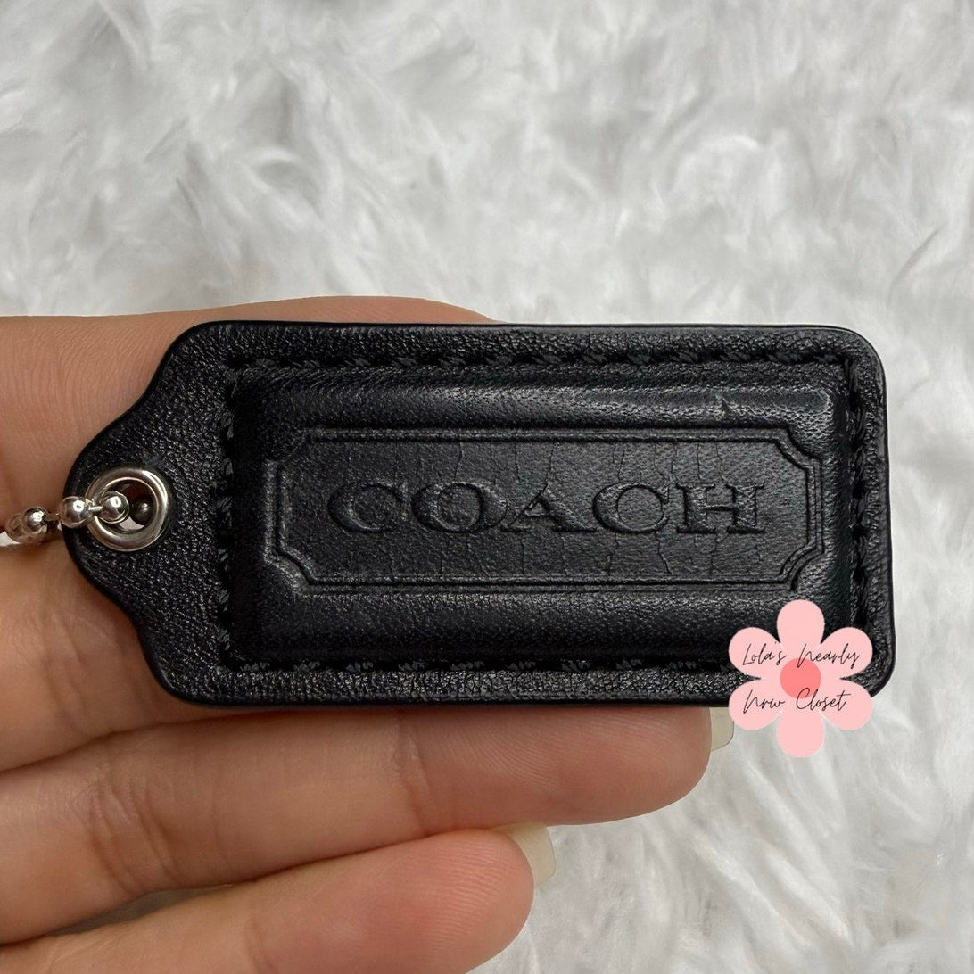 1.5" COACH Fob Bag Charm Hang tag Hangtag