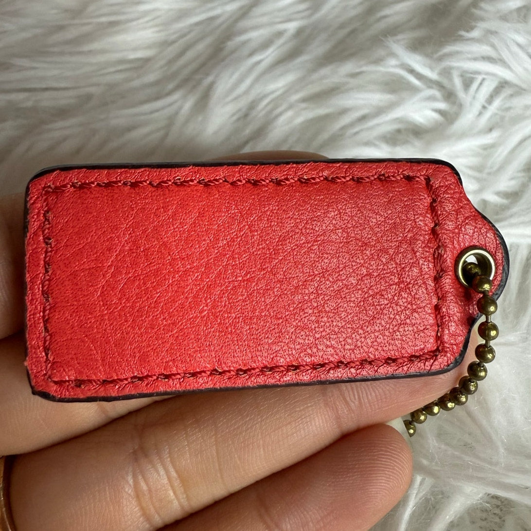 2" COACH Fob Bag Charm Hang tag Hangtag
