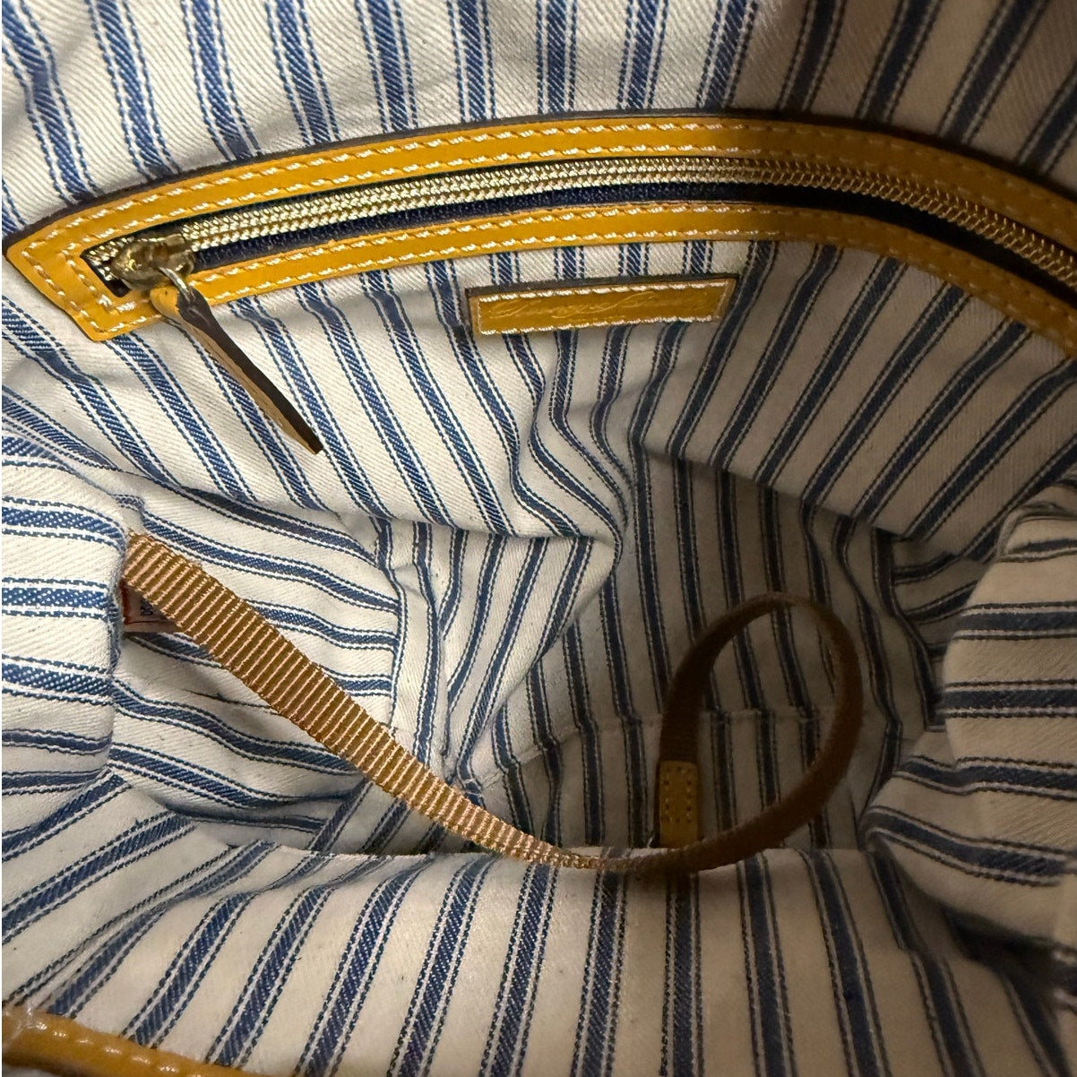 DOONEY & BOURKE Yellow Beacon Drawstring Shoulder Bag Purse