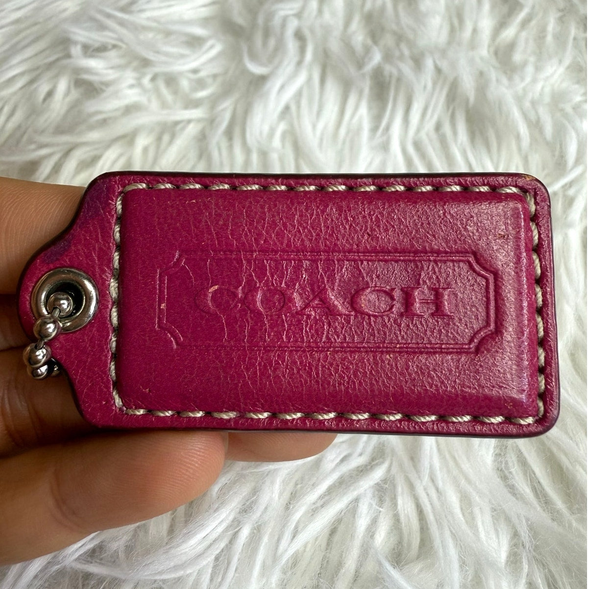 2" COACH  Fob Bag Charm Hang tag Hangtag