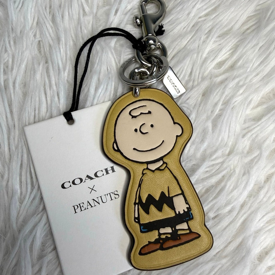 NWT Coach X Peanuts Charlie Brown Bag Charm