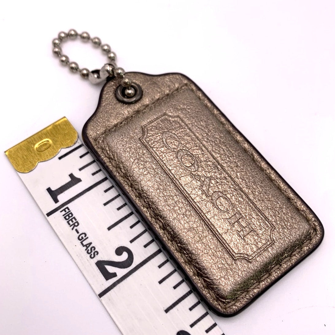 COACH  Metallic Fob Bag Charm Hang tag Hangtag