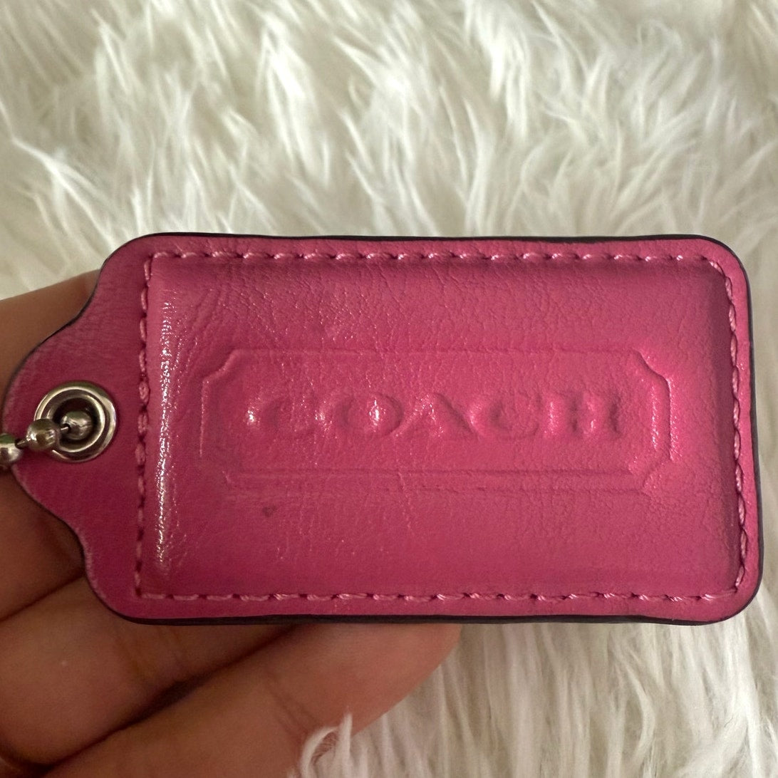 3" COACH Fob Bag Charm Hang tag Hangtag