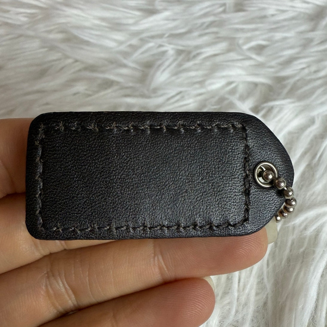 2" y2k COACH Vintage Fob Bag Charm Hang tag Hangtag