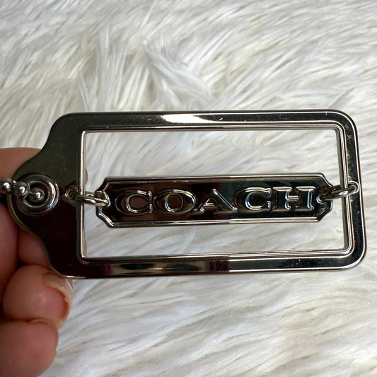 2.5" COACH Metal Fob Bag Charm Hang tag Hangtag