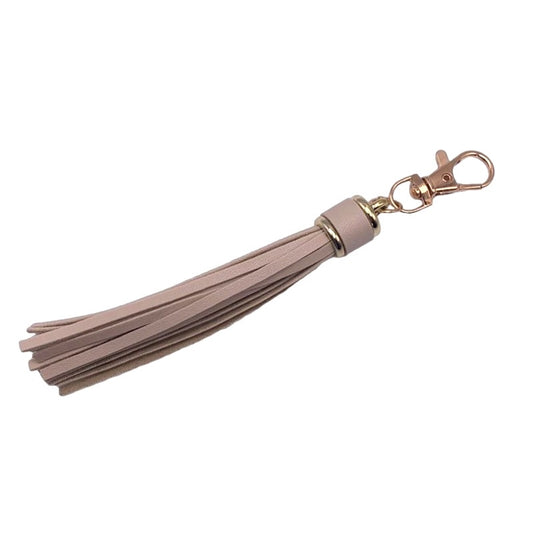 NEW Cream Tassel Bag Charm Tassels Keychains Purse Charms