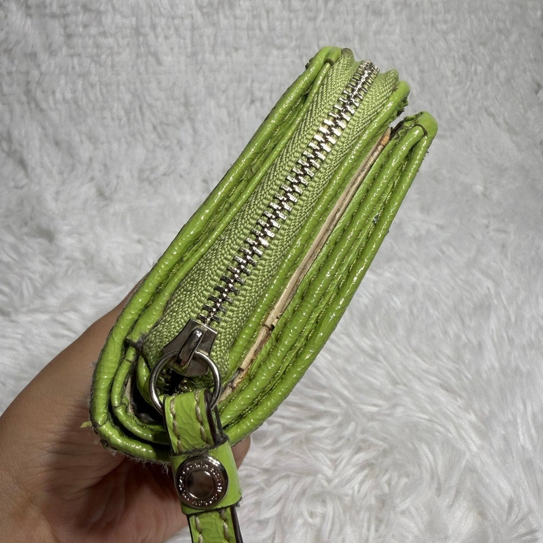 y2k Coach Lime Wallet