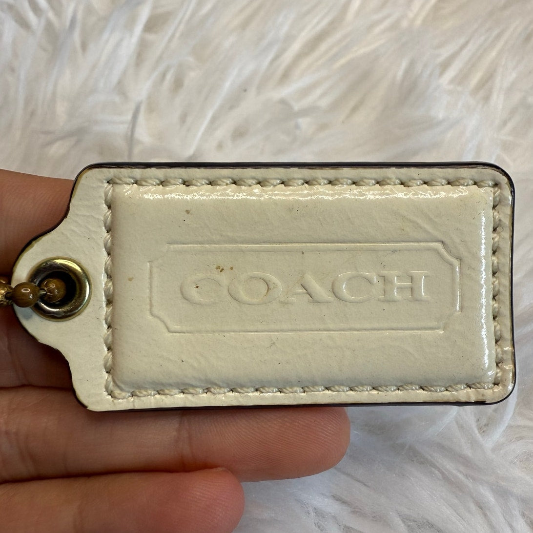 2" COACH  Fob Bag Charm Hang tag Hangtag
